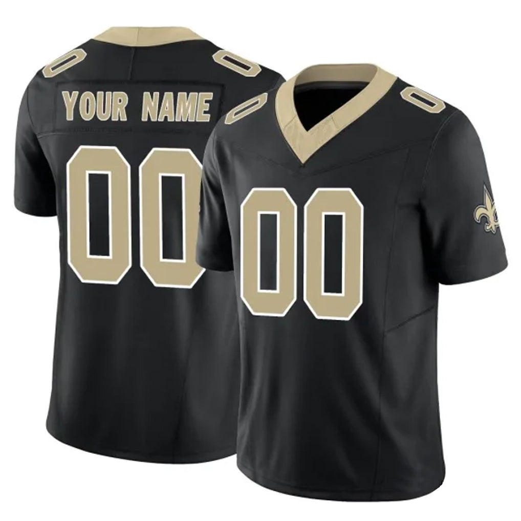 Parkc Custom NO.Saints Black Limited Vapor F.U.S.E. Home Game Any Name & Numbers Stitched Jerseys