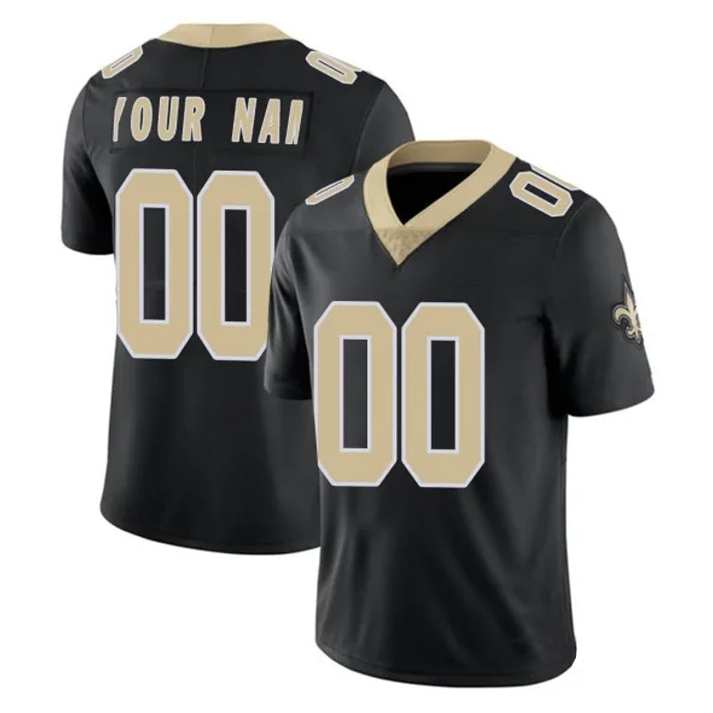 Parkc Custom NO.Saints Black Limited Vapor Untouchable Home Game Any Name & Numbers Stitched Jerseys
