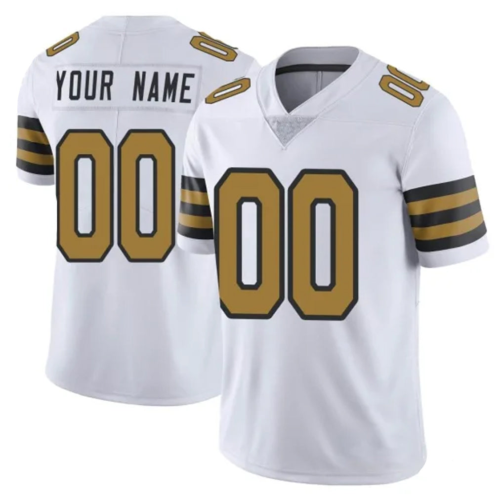 Parkc Custom NO.Saints White Limited Color Rush Home Game Any Name & Numbers Stitched Jerseys