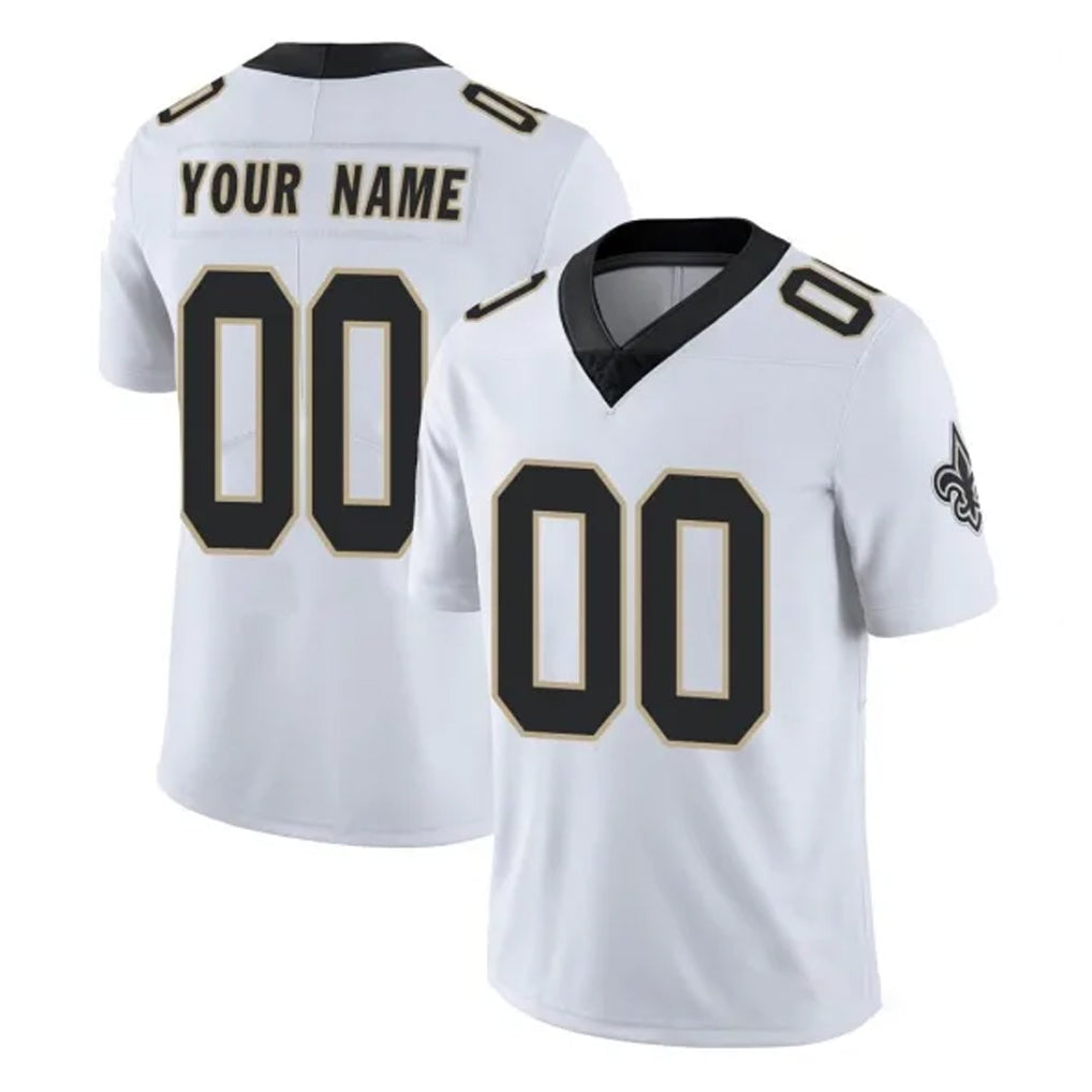 Parkc Custom NO.Saints White Limited Vapor Untouchable Home Game Any Name & Numbers Stitched Jerseys