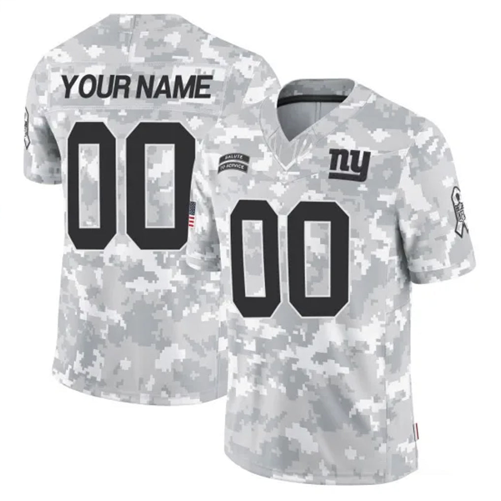 Parkc Custom NY.Giants Arctic Camo Salute To Service Limited Game Any Name & Numbers Stitched Jerseys