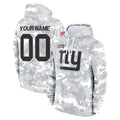 Parkc Custom NY.Giants Arctic Camo Salute to Service Pullover Hoodies Limited Game Any Name & Numbers Stitched Jerseys