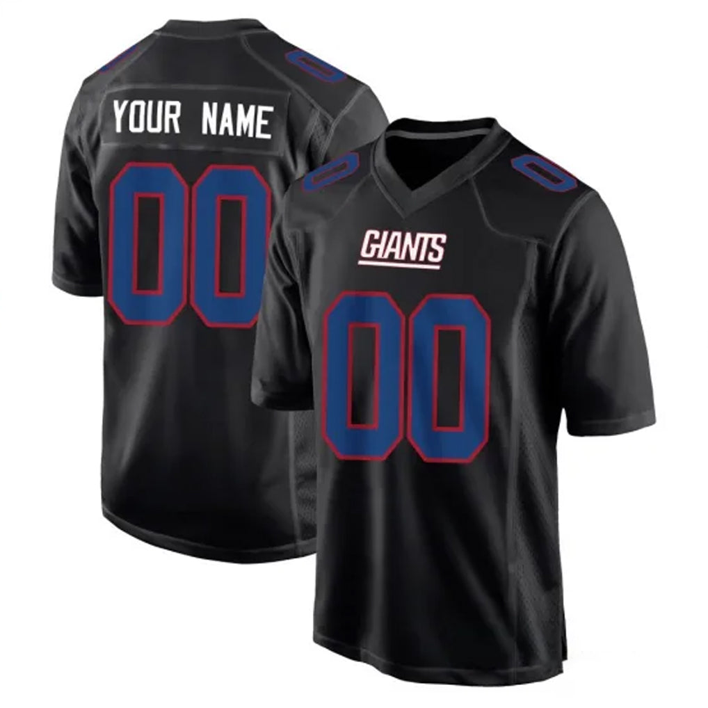 Parkc Custom NY.Giants Carbon Fashion Limited Home Game Any Name & Numbers Stitched Jerseys