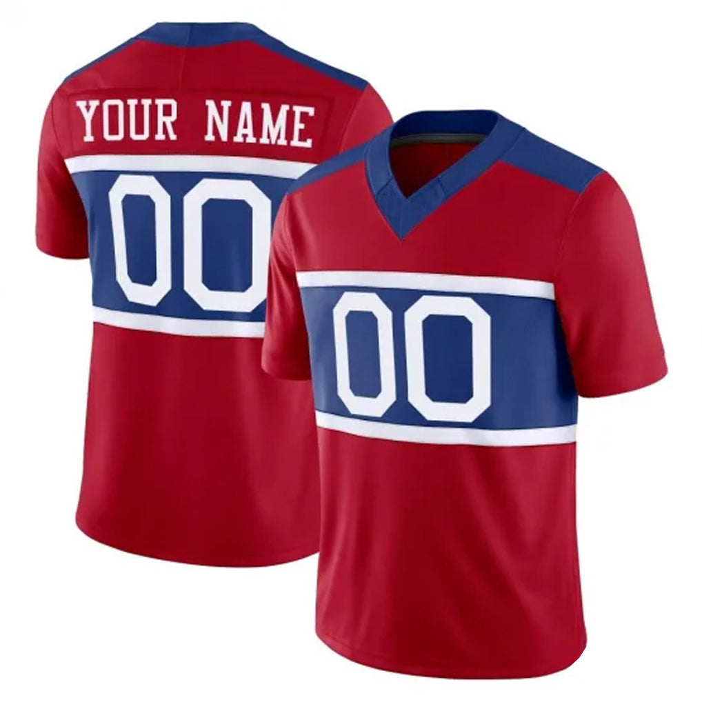Parkc Custom NY.Giants Red Century Vapor F.U.S.E. Home Game Any Name & Numbers Stitched Jerseys