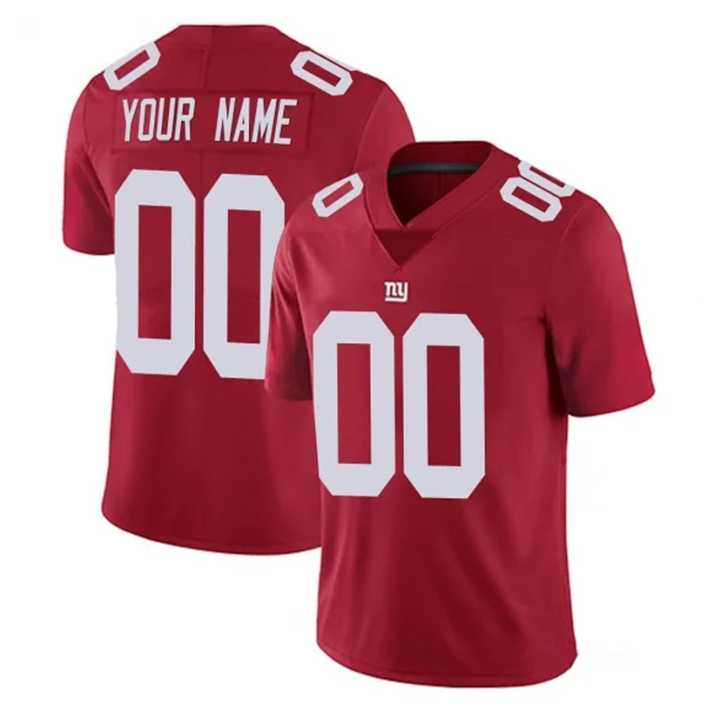 Parkc Custom NY.Giants Red Limited Vapor Untouchable Home Game Any Name & Numbers Stitched Jerseys