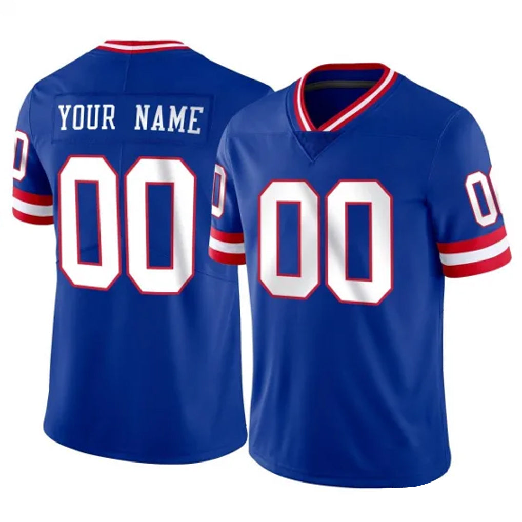 Parkc Custom NY.Giants Royal Classic Vapor Home Game Any Name & Numbers Stitched Jerseys