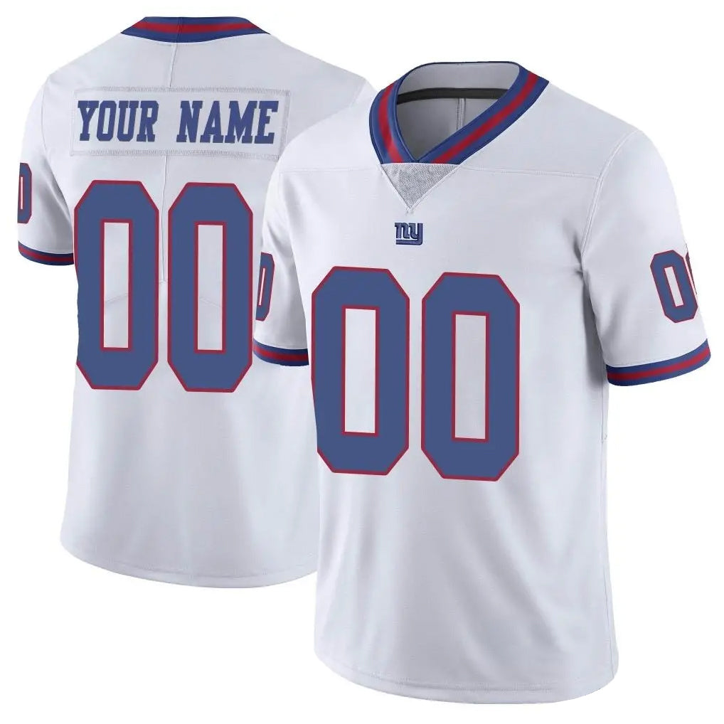 Parkc Custom NY.Giants White Color Rush Home Game Any Name & Numbers Stitched Jerseys