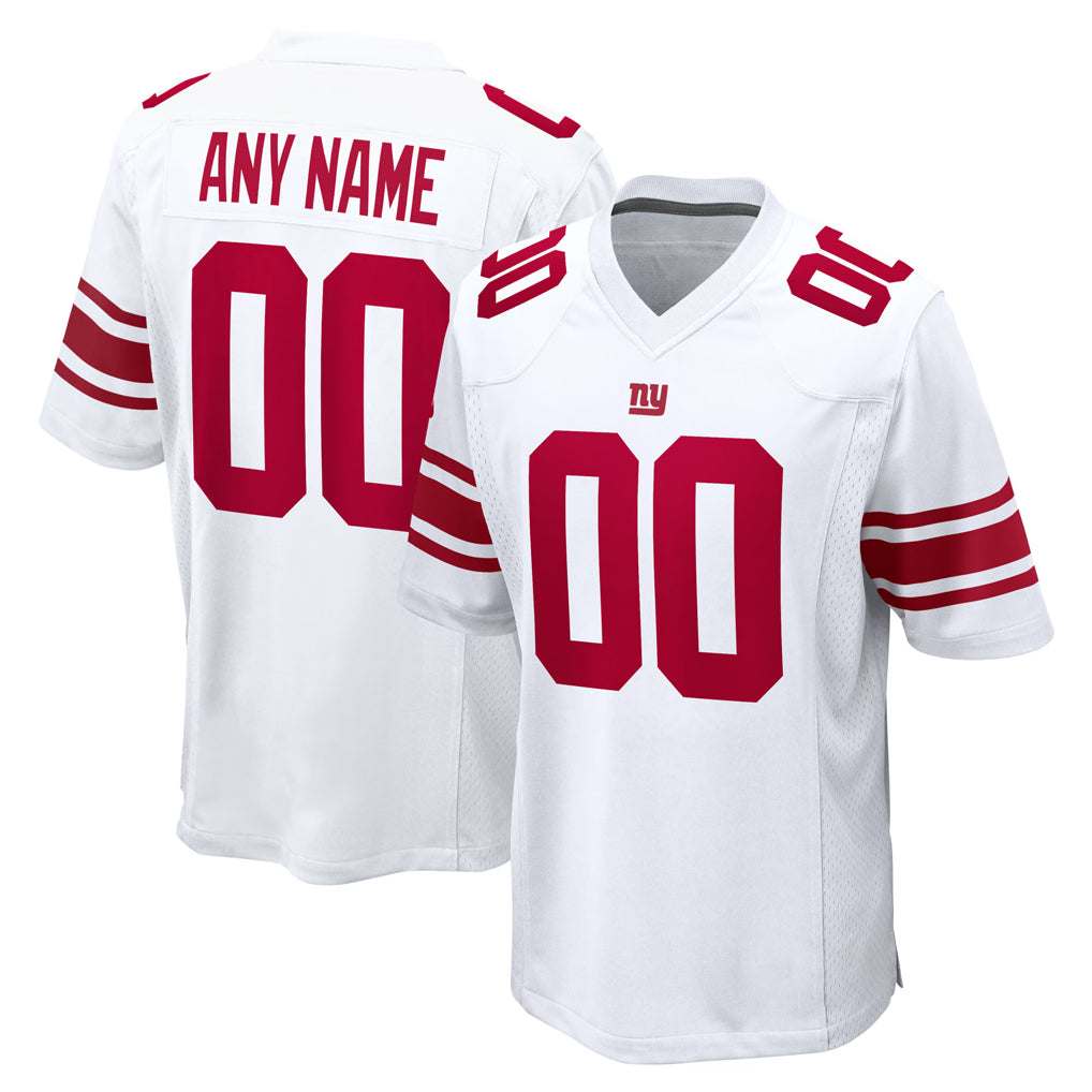Parkc Custom NY.Giants White Home Game Any Name & Numbers Stitched Jerseys