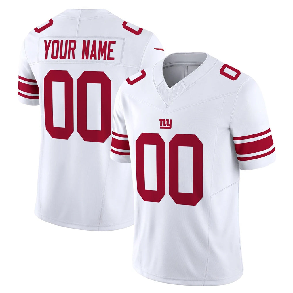 Parkc Custom NY.Giants White Limited Vapor F.U.S.E. Home Game Any Name & Numbers Stitched Jerseys
