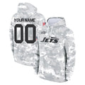 Parkc Custom NY.Jets Arctic Camo Salute to Service Pullover Hoodies Limited Game Any Name & Numbers Stitched Jerseys