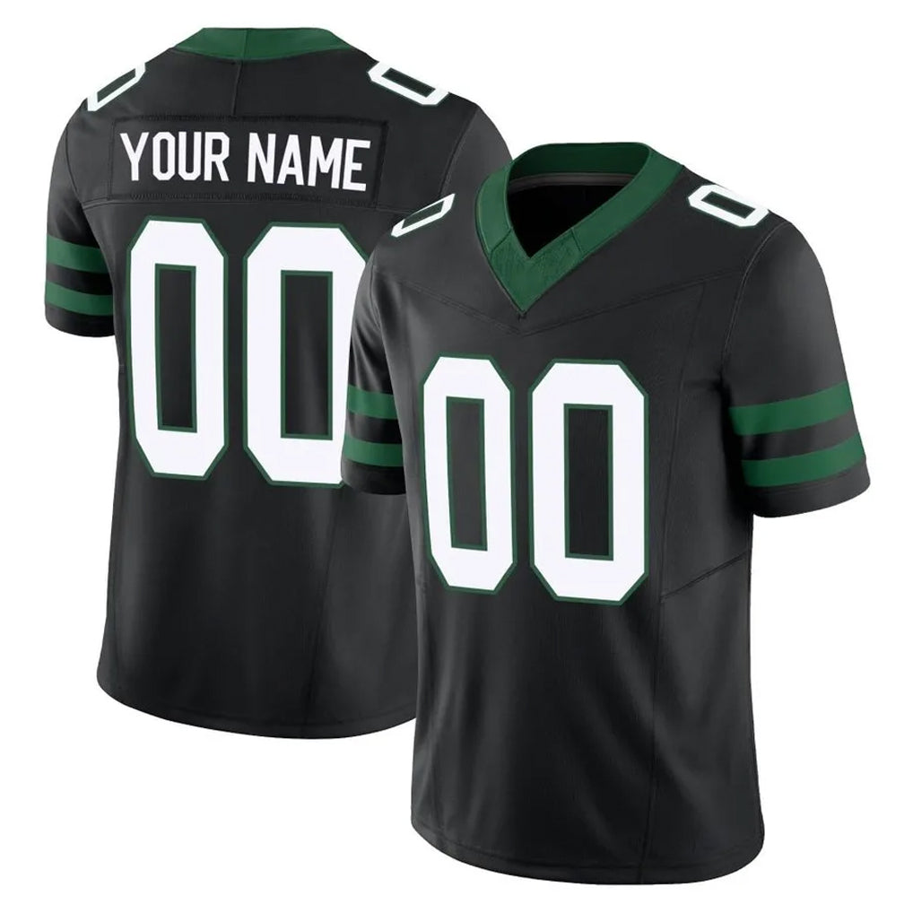 Parkc Custom NY.Jets Black Limited Legacy Vapor F.U.S.E. Home Game Any Name & Numbers Stitched Jerseys