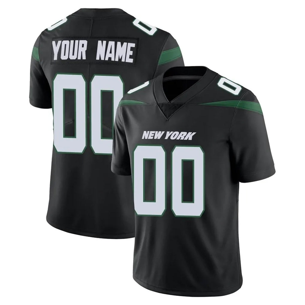 Parkc Custom NY.Jets Black Limited Vapor Home Game Any Name & Numbers Stitched Jerseys