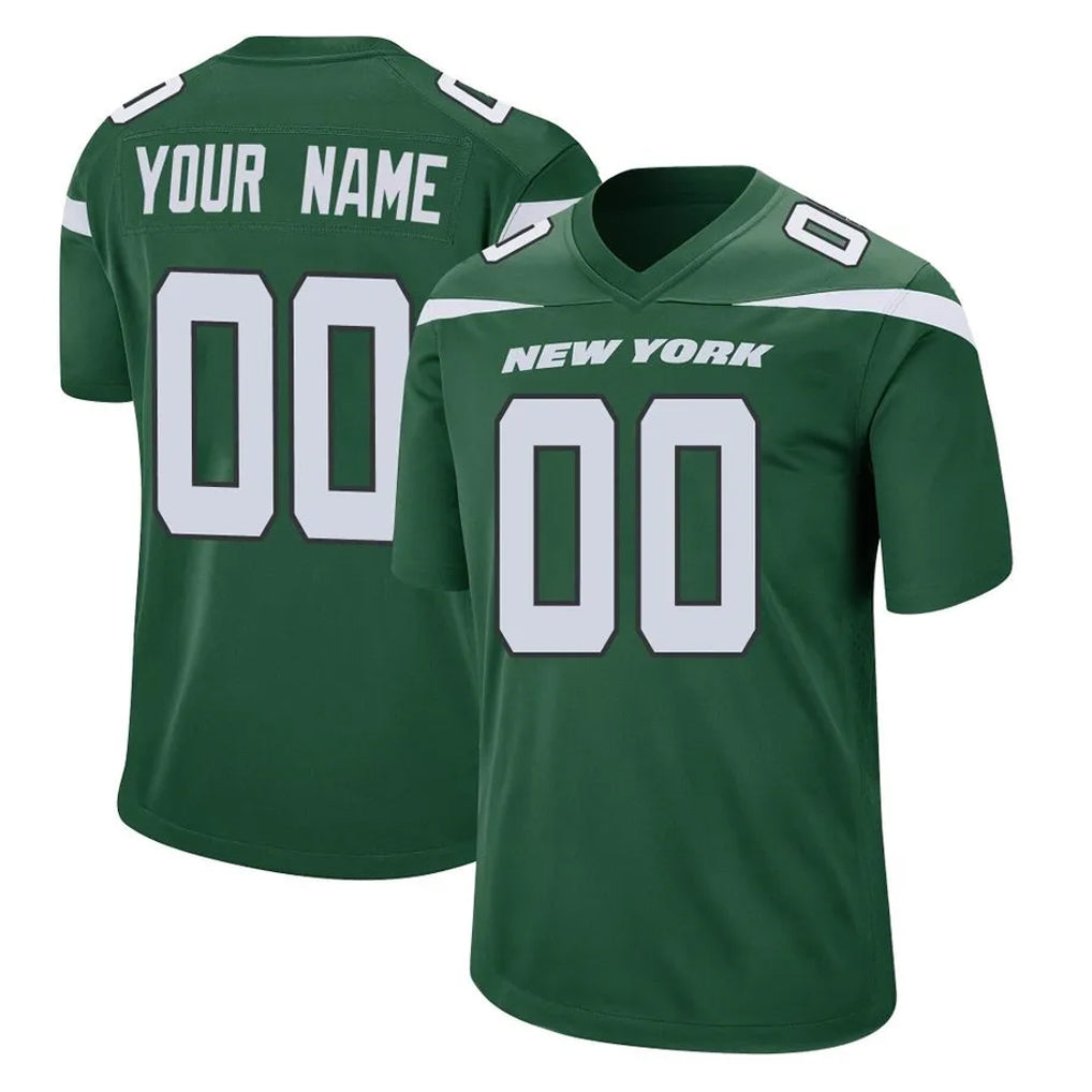 Parkc Custom NY.Jets Green Home Game Any Name & Numbers Stitched Jerseys