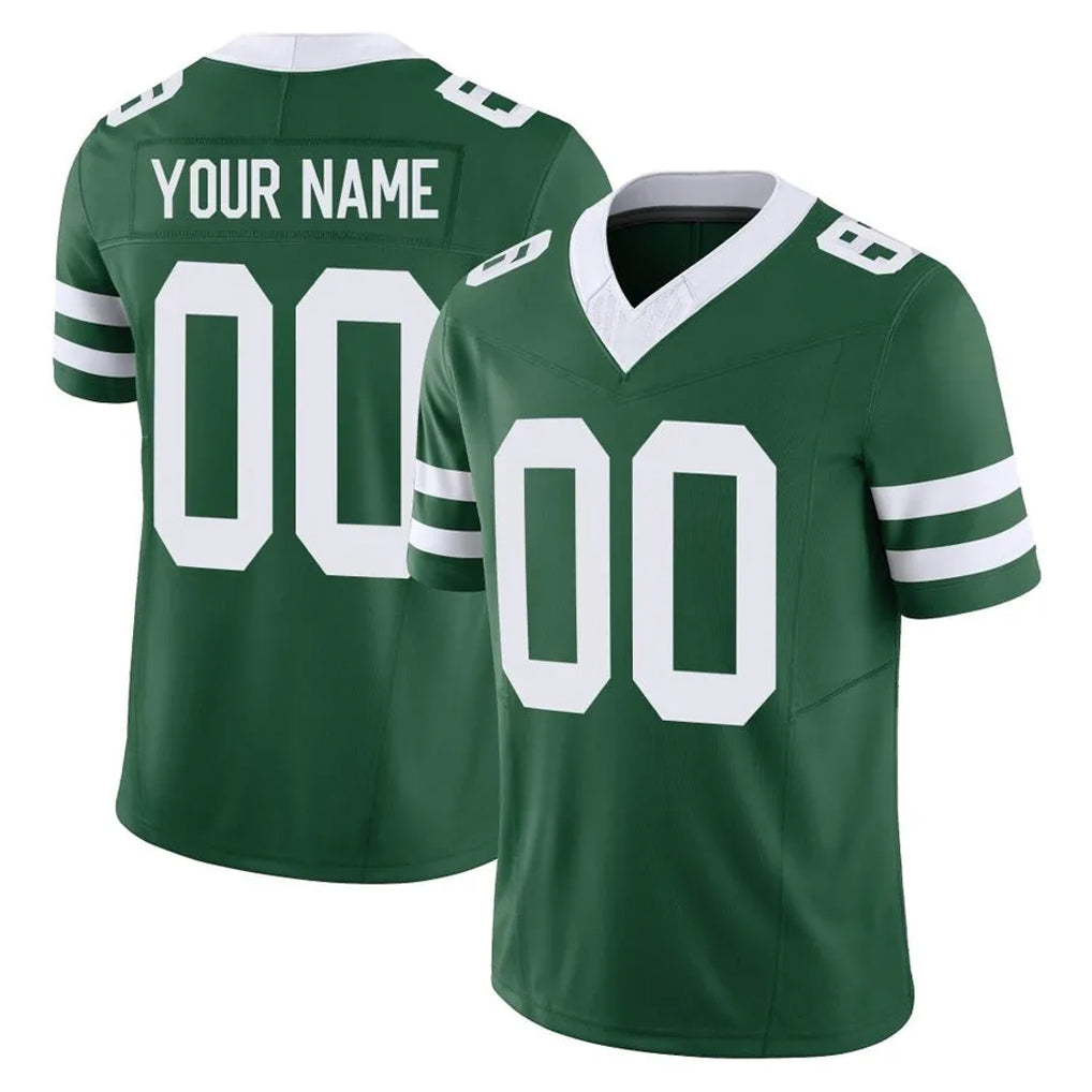 Parkc Custom NY.Jets Green Legacy Limited Vapor F.U.S.E. Home Game Any Name & Numbers Stitched Jerseys