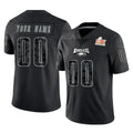 Parkc Custom P.Eagles Black Fashion Super Bowl LIX Home Game Any Name & Numbers Stitched Jerseys
