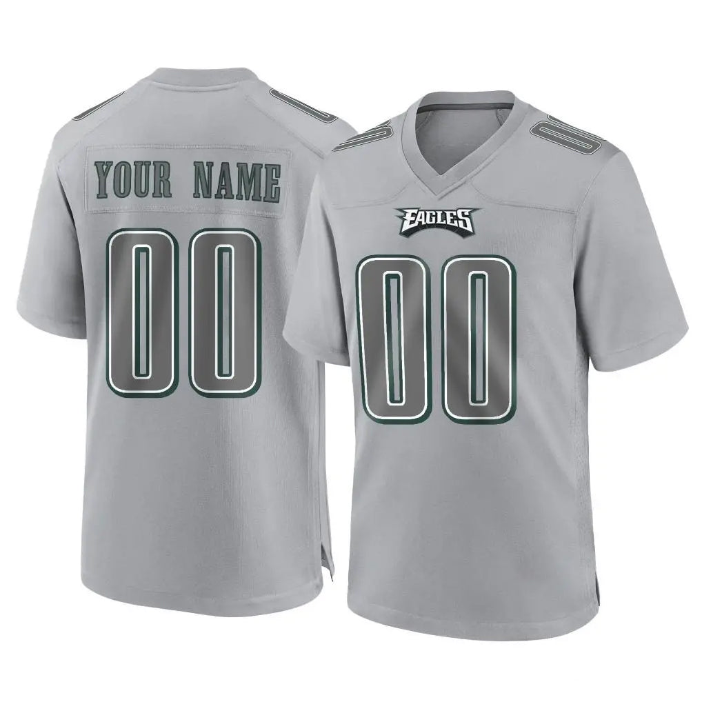 Parkc Custom P.Eagles Gray Atmosphere Fashion Home Game Any Name & Numbers Stitched Jerseys