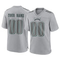 Parkc Custom P.Eagles Gray Atmosphere Fashion Home Game Any Name & Numbers Stitched Jerseys