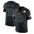 Parkc Custom P.Eagles Limited Black Impact Super Bowl LIX Home Game Any Name & Numbers Stitched Jerseys