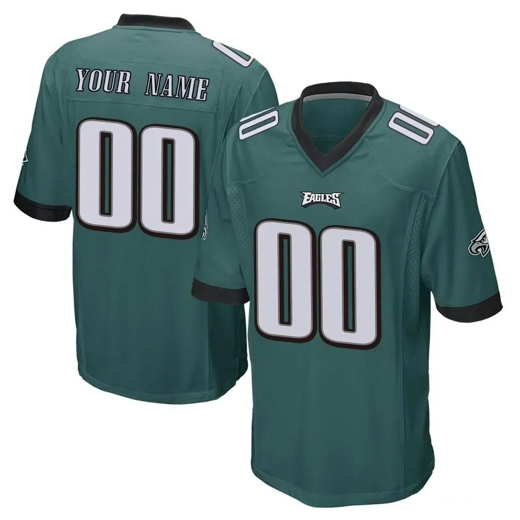 Parkc Custom P.Eagles Team Color Green Home Game Any Name & Numbers Stitched Jerseys