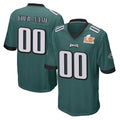 Parkc Custom P.Eagles Team Color Green Super Bowl LIX Home Game Any Name & Numbers Stitched Jerseys
