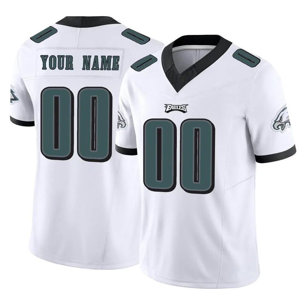 Parkc Custom P.Eagles White Limited Vapor F.U.S.E. Home Game Any Name & Numbers Stitched Jerseys