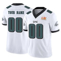 Parkc Custom P.Eagles White Limited Vapor F.U.S.E. Super Bowl LIX Home Game Any Name & Numbers Stitched Jerseys