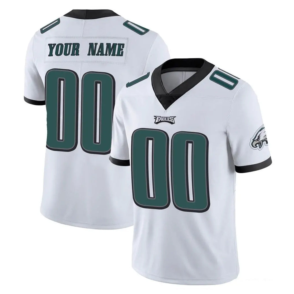 Parkc Custom P.Eagles White Limited Vapor Untouchable Home Game Any Name & Numbers Stitched Jerseys