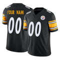 Parkc Custom P.Steelers Black Limited Vapor F.U.S.E. Home Game Any Name & Numbers Stitched Jerseys