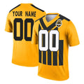 Parkc Custom P.Steelers Gold Legend Limited 1933 Throwback Performance Home Game Any Name & Numbers Stitched Jerseys
