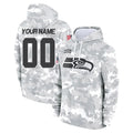 Parkc Custom S.Seahawks Arctic Camo Limited Salute to Service Pullover Hoodies Game Any Name & Numbers Stitched Jerseys