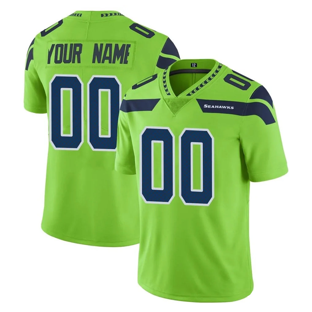 Parkc Custom S.Seahawks Green Limited Color Rush Home Game Any Name & Numbers Stitched Jerseys