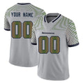 Parkc Custom S.Seahawks Grey Limited 2025 Rivalries Collection Home Game Any Name & Numbers Stitched Jerseys