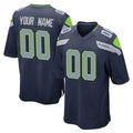 Parkc Custom S.Seahawks Navy Home Game Any Name & Numbers Stitched Jerseys