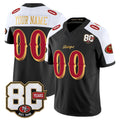 Parkc Custom SF.49ers Black-White Limited 80th Rivalries Collection Home Game Any Name & Numbers Stitched Jerseys