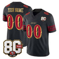 Parkc Custom SF.49ers Black Limited 80th Rivalries Collection Home Game Any Name & Numbers Stitched Jerseys