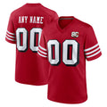 Parkc Custom SF.49ers Red Limited Alternate 80th Vapor Home Game Any Name & Numbers Stitched Jerseys