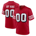 Parkc Custom SF.49ers Red Limited Alternate Vapor Home Game Any Name & Numbers Stitched Jerseys