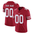 Parkc Custom SF.49ers Red Limited Vapor Untouchable Home Game Any Name & Numbers Stitched Jerseys