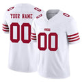 Parkc Custom SF.49ers White Limited Vapor F.U.S.E. Home Game Any Name & Numbers Stitched Jerseys