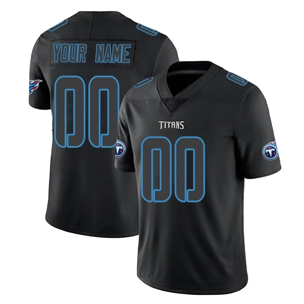 Parkc Custom T.Titans Black Impact Limited Home Game Any Name & Numbers Stitched Jerseys