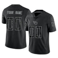Parkc Custom T.Titans Black Limited Reflective Home Game Any Name & Numbers Stitched Jerseys
