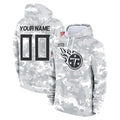 Parkc Custom T.Titans Camo Arctic Salute to Service Pullover Hoodies Home Game Any Name & Numbers Stitched Jerseys