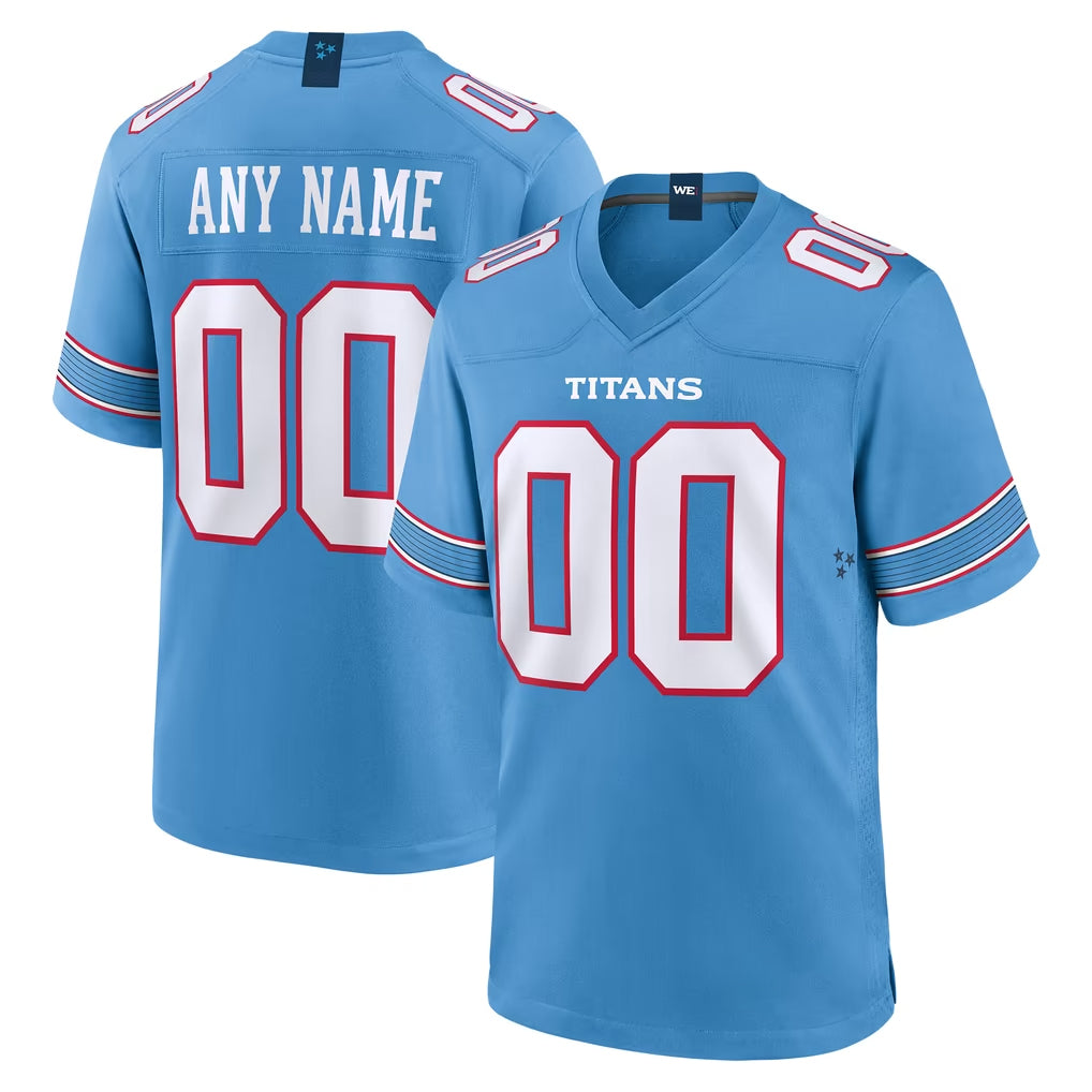 Parkc Custom T.Titans Light Blue 2026 Game Home Any Name & Numbers Stitched Jerseys