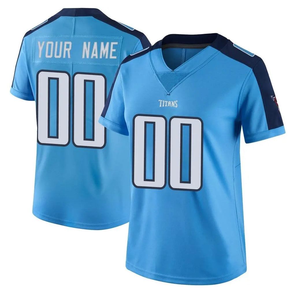 Parkc Custom T.Titans Light Blue Limited Color Rush Home Game Any Name & Numbers Stitched Jerseys