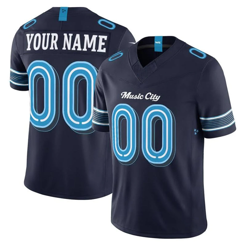 Parkc Custom T.Titans Navy 2026 Rivalries Collection Limited Home Game Any Name & Numbers Stitched Jerseys