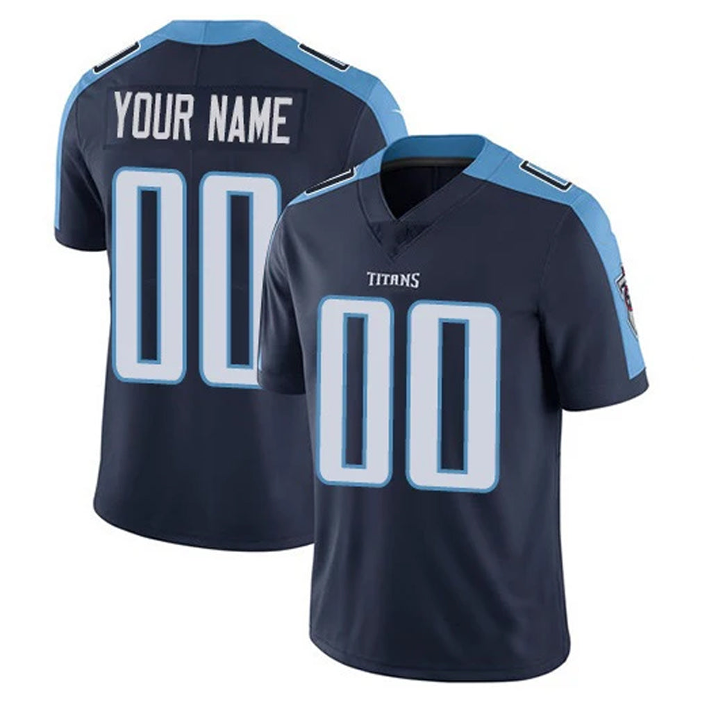 Parkc Custom T.Titans Navy Limited Vapor Home Game Any Name & Numbers Stitched Jerseys