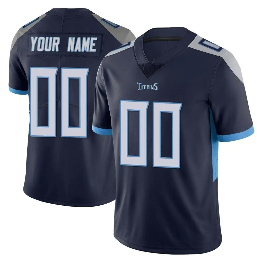 Parkc Custom T.Titans Navy Limited Vapor Untouchable Home Game Any Name & Numbers Stitched Jerseys
