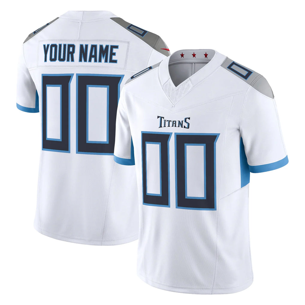 Parkc Custom T.Titans White Vapor F.U.S.E. Limited Home Game Any Name & Numbers Stitched Jerseys