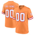 Parkc Custom TB.Buccaneers Orange Throwback Home Game Any Name & Numbers Stitched Jerseys