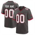 Parkc Custom TB.Buccaneers Pewter Alternate Home Game Any Name & Numbers Stitched Jerseys